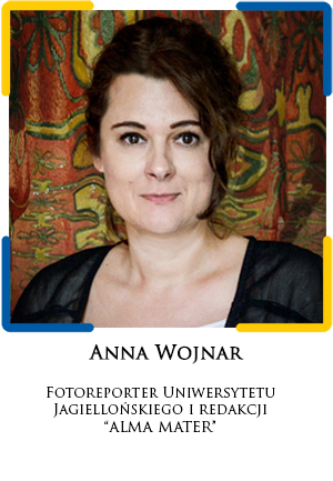 Grafika - Anna Wojnar: fotoreporterka UJ i redakcji „Alma Mater”
